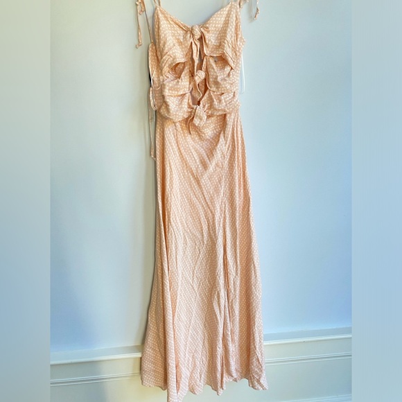 Sundays Soho peach ruffle dress XS - Picture 1 of 7